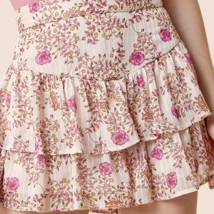 Tiered Floral Skort